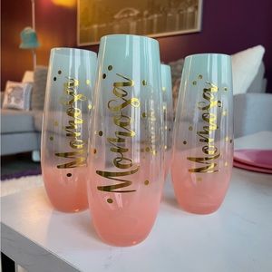 Mothers Day MOMosa glasses